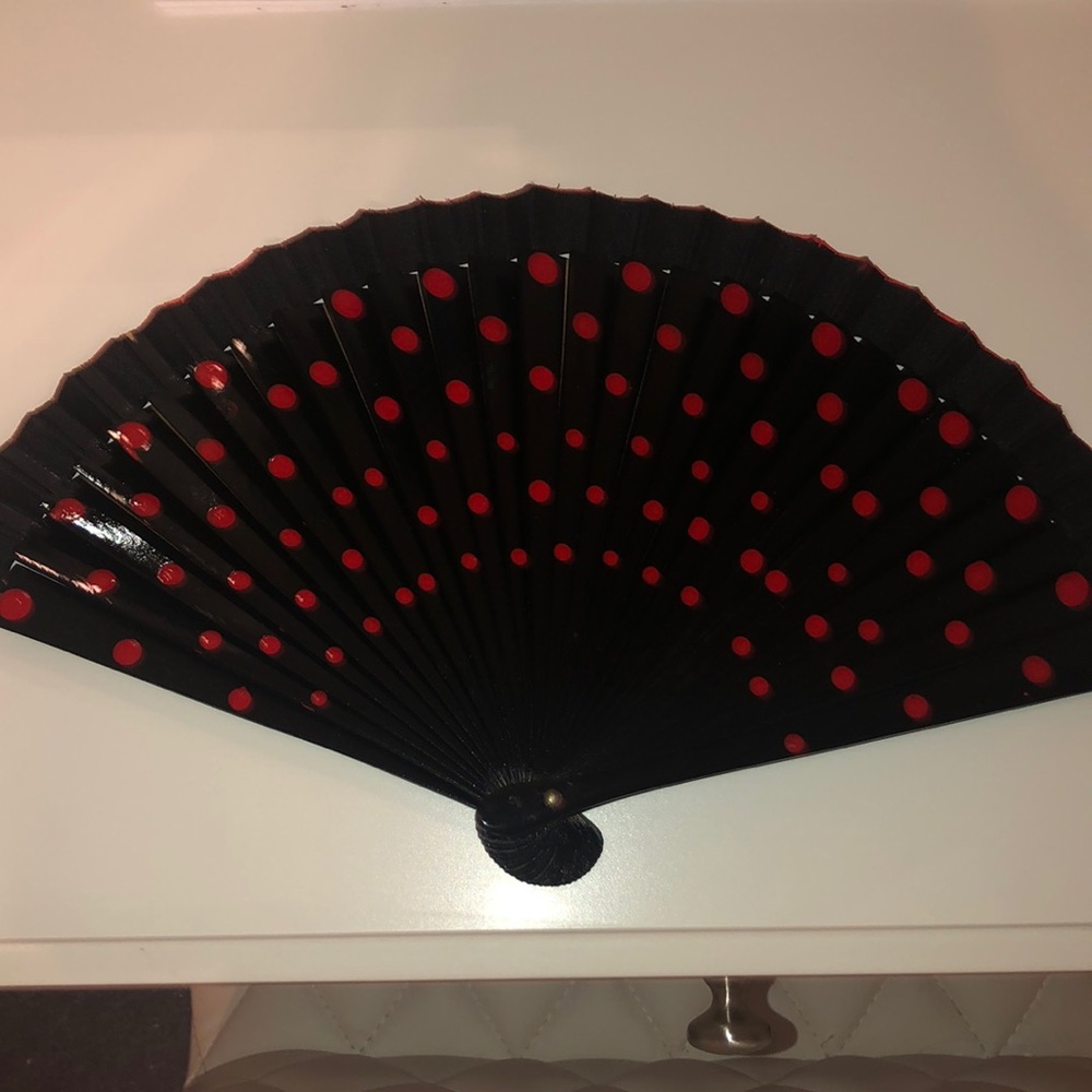 Black and Red Fan